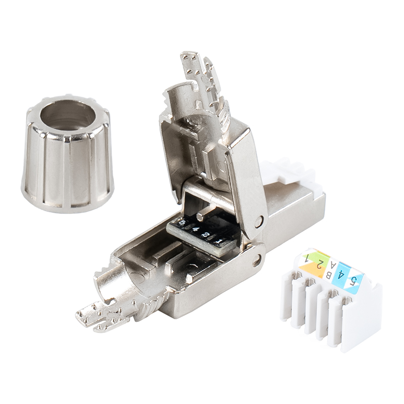 Konektor RJ45 Tanpa Alat Terlindung Cat6A RJ-G40S-1-C6A Konektor RJ45 Tanpa Alat Terlindung Cat6A RJ-G40S-1-C6A