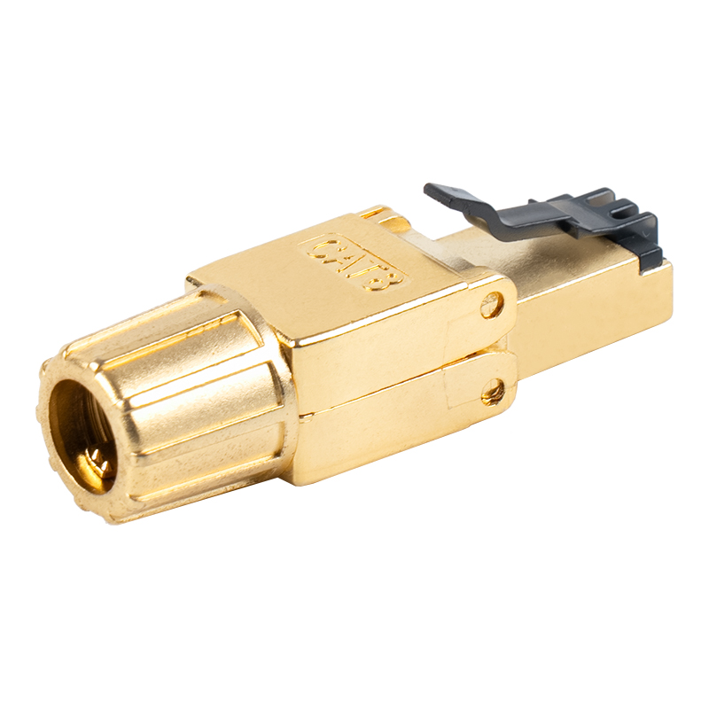 Konektor RJ45 Tanpa Alat Gesper Logam Terlindung Cat8 RJ-G40S-2-C8 Konektor RJ45 Tanpa Alat Gesper Logam Terlindung Cat8 RJ-G40S-2-C8