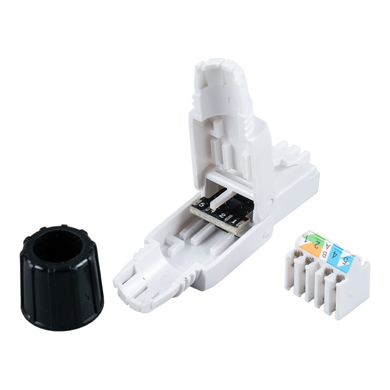 Konektor RJ45 Tanpa Alat Cat6A Tanpa Pelindung (dengan sekrup) RJ-G40U-C6A Konektor RJ45 Tanpa Alat Cat6A Tanpa Pelindung (dengan sekrup) RJ-G40U-C6A