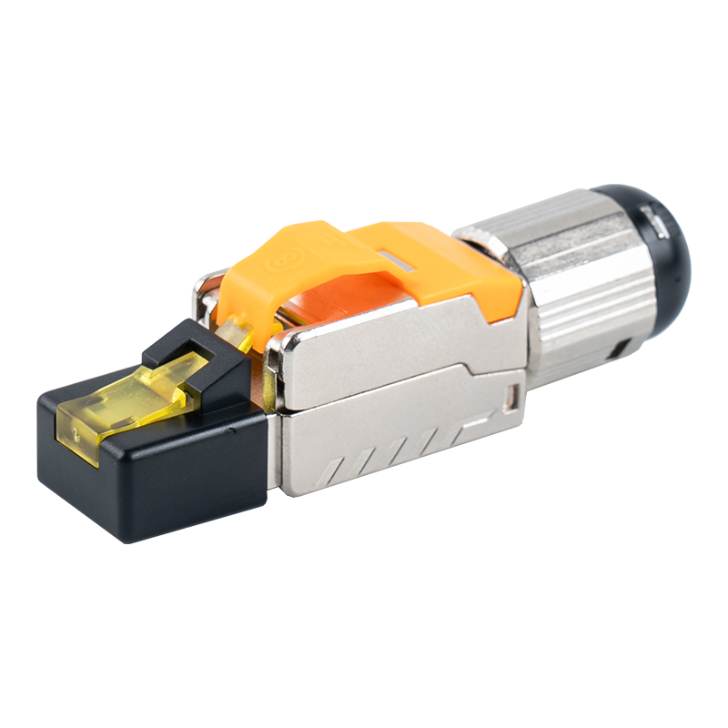 Konektor RJ45 Tanpa Alat Terlindung Cat6A （dengan penutup plastik）RJ-G70S-C6A