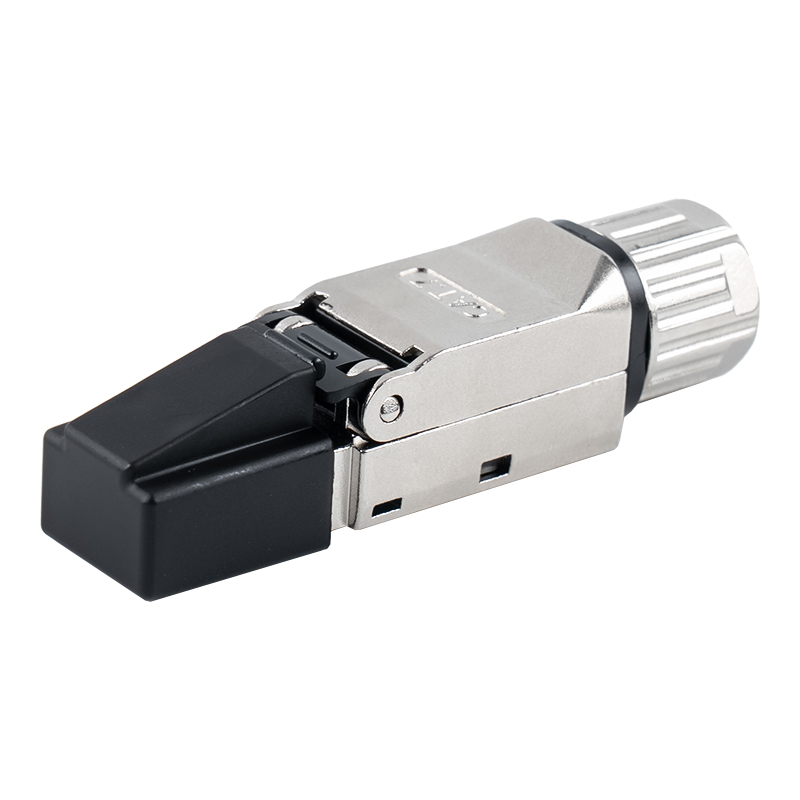 Konektor RJ45 Tanpa Alat Terlindung Cat6A (dengan penutup plastik)RJ-G70S-C6A Konektor RJ45 Tanpa Alat Terlindung Cat6A (dengan penutup plastik)RJ-G70S-C6A
