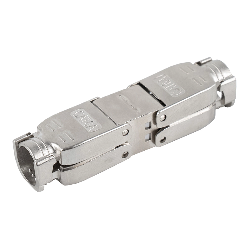 Konektor Toolless Tipe Push-down Terlindung Cat6A RJ-603S-3-C6A