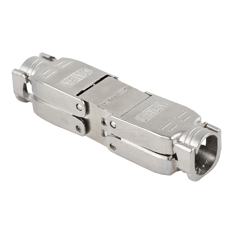 Konektor Toolless Tipe Push-down Terlindung Cat6A RJ-603S-3-C6A Konektor Toolless Tipe Push-down Terlindung Cat6A RJ-603S-3-C6A