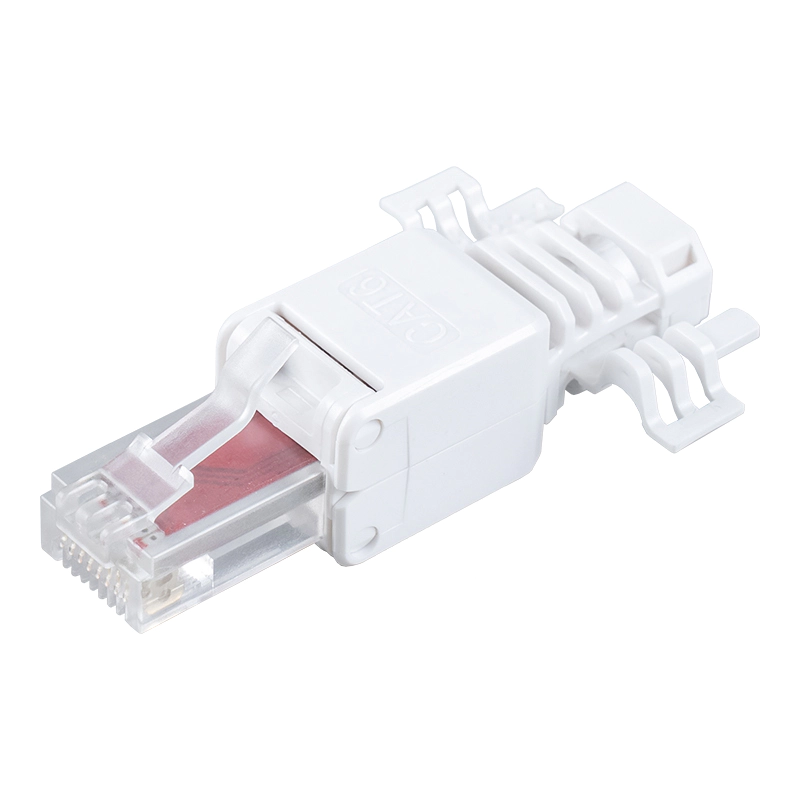 Konektor RJ45 Tanpa Alat Cat6 Tanpa Pelindung （dengan sayap） RJ-688X-C6