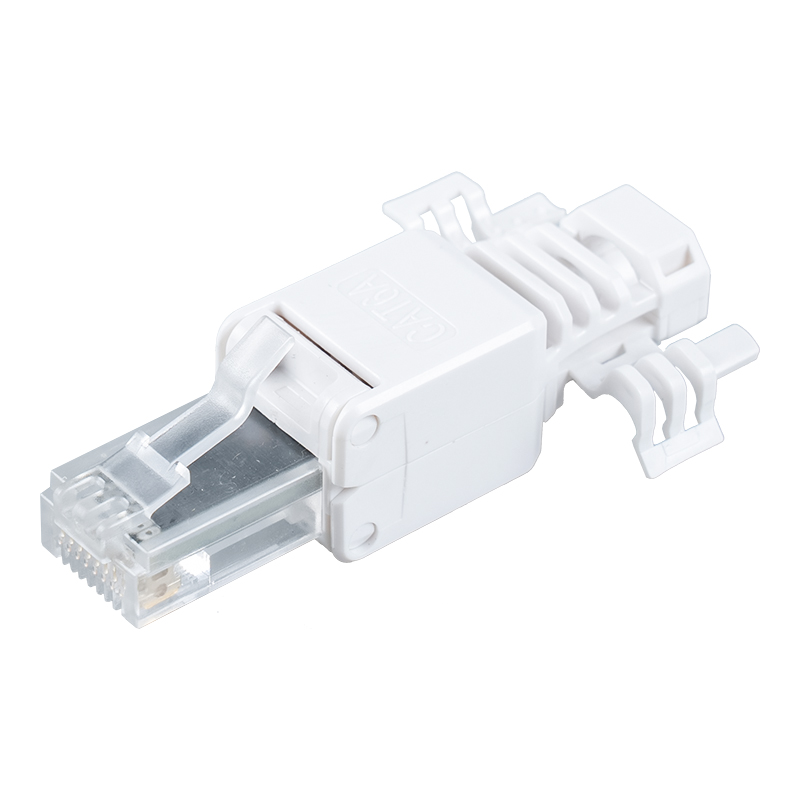 Konektor RJ45 Tanpa Alat Cat6A Tanpa Pelindung （dengan sayap）RJ-688X-C6A