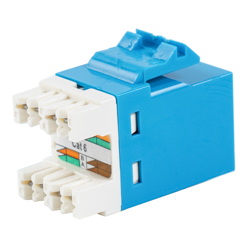 Cat6 Jack Modular 180° Tanpa Pelindung SM-2027H8C6 Cat6 Jack Modular 180° Tanpa Pelindung SM-2027H8C6