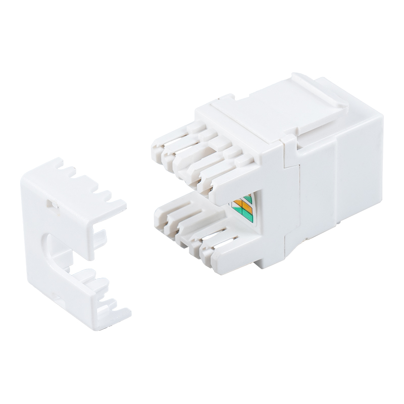 Jack Modular 180° Tanpa Pelindung Cat6 (dengan penutup) SM-2064CD8C6 Jack Modular 180° Tanpa Pelindung Cat6 (dengan penutup) SM-2064CD8C6