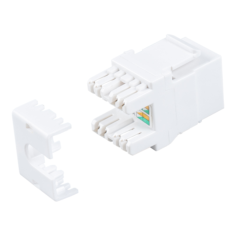Jack Modular 180° Tanpa Pelindung Cat6 (dengan penutup) SM-2064CD8C6 Jack Modular 180° Tanpa Pelindung Cat6 (dengan penutup) SM-2064CD8C6