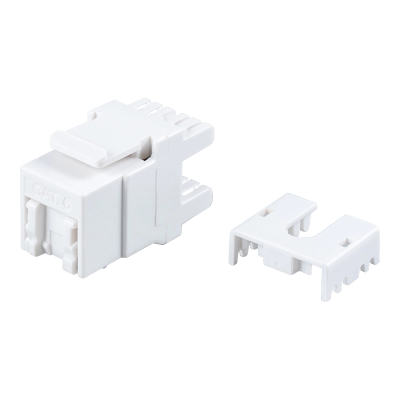 Jack Modular 180° Tanpa Pelindung Cat6 (dengan penutup) SM-2064CD8C6
