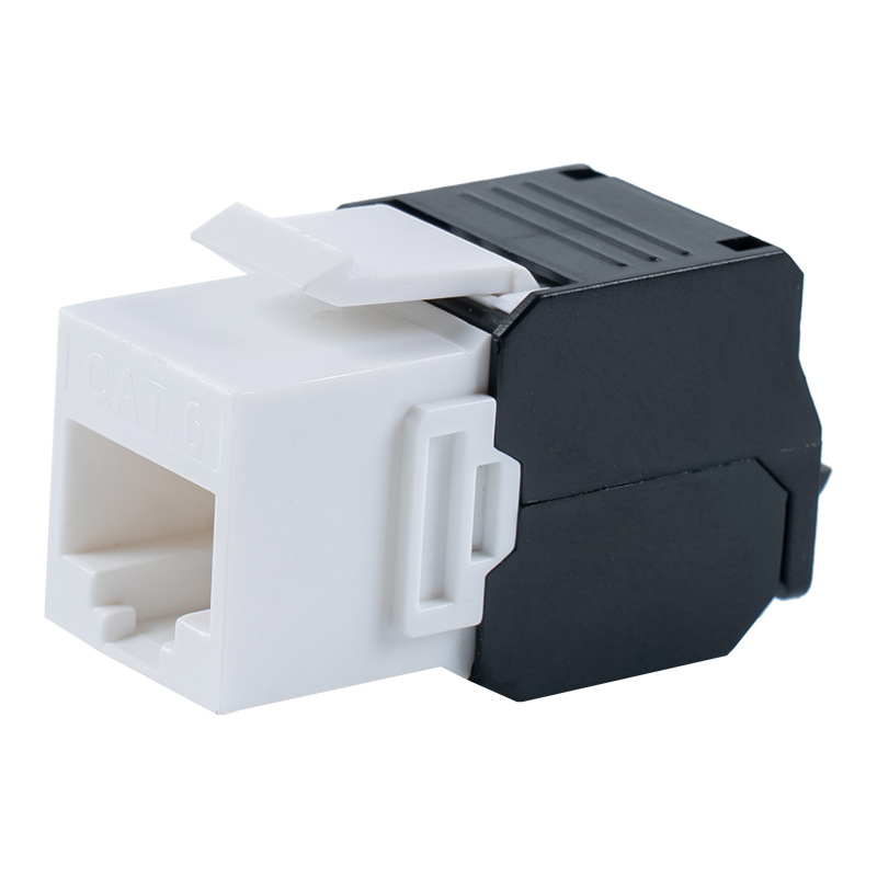 Jack Modular Tanpa Alat 180° Tanpa Pelindung Cat6 (tipe flip-terbuka) SM-2336H8C6