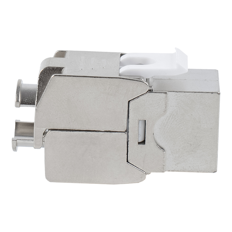Jack Keystone Tanpa Tol 180° Terlindung C6A (tipe flip-terbuka) SM-2336SH8C6A Jack Keystone Tanpa Tol 180° Terlindung C6A (tipe flip-terbuka) SM-2336SH8C6A