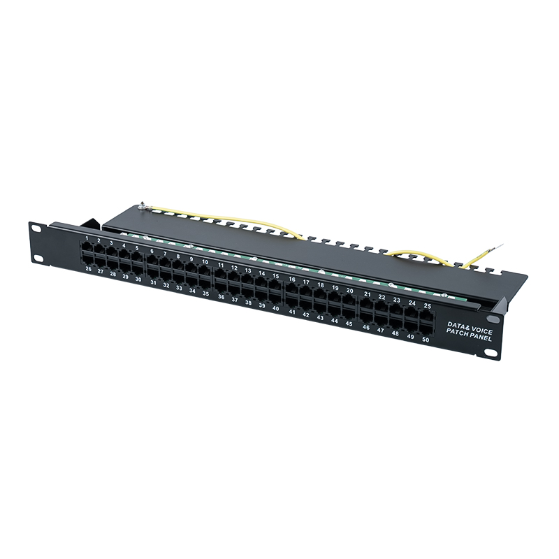 Kategori 3 panel patch suara 19-inci 1U 8P 8C 50-port (KRONE IDC) SP-3208K50-C3