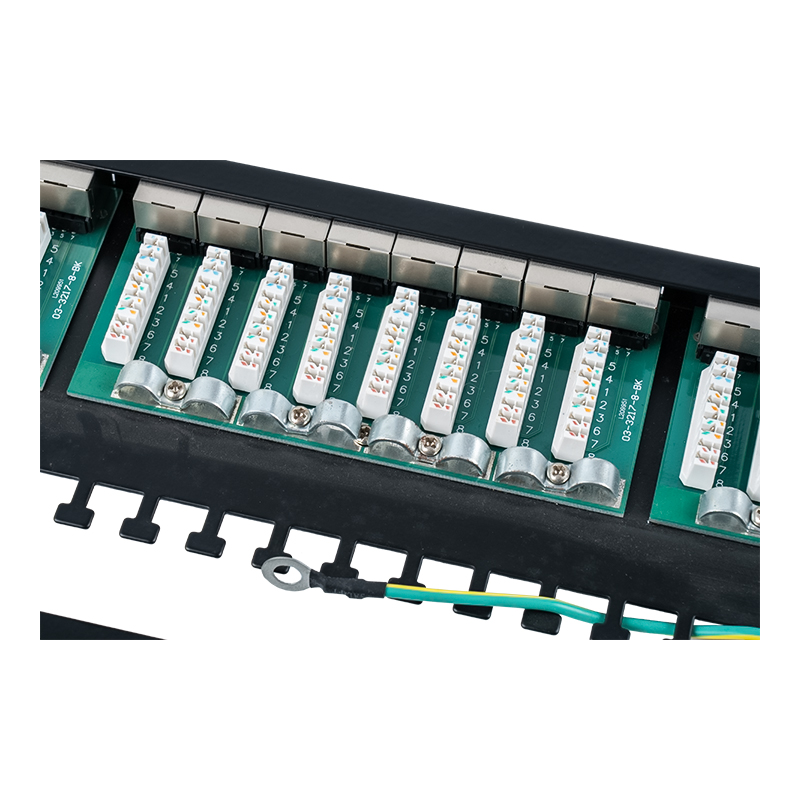Kategori 6 Panel patch 24 port berpelindung 1U 19 inci SP-3217SK24-C6A Kategori 6 Panel patch 24 port berpelindung 1U 19 inci SP-3217SK24-C6A