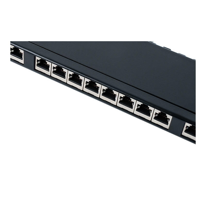 Kategori 6 Panel patch 24 port berpelindung 1U 19 inci SP-3217SK24-C6A Kategori 6 Panel patch 24 port berpelindung 1U 19 inci SP-3217SK24-C6A