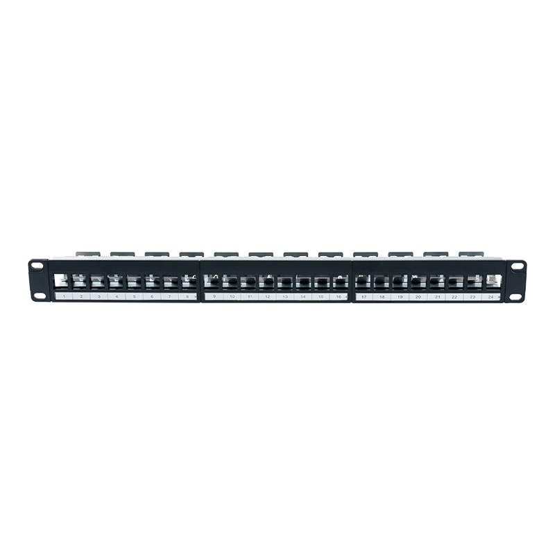 Rak kosong berpelindung 24-port 1U 19 inci (dengan kartu digital) SP-3245S-24P Rak kosong berpelindung 24-port 1U 19 inci (dengan kartu digital) SP-3245S-24P