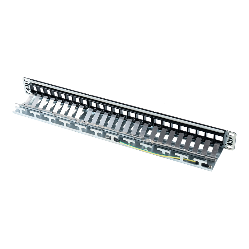 Rak kosong berpelindung 24-port 1U 19 inci (dengan kartu digital) SP-3245S-24P Rak kosong berpelindung 24-port 1U 19 inci (dengan kartu digital) SP-3245S-24P