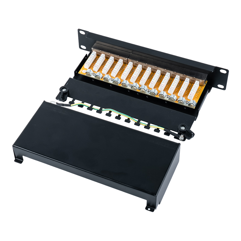 Kategori 6 panel patch 12-port berpelindung 10 inci 1U SP-3250SK12-C6 Kategori 6 panel patch 12-port berpelindung 10 inci 1U SP-3250SK12-C6