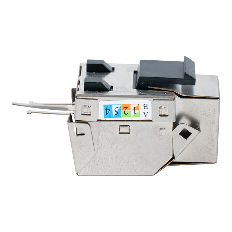 Jack Keystone 90° Terlindung Cat6 (dengan casing logam) SM-2013SH8C6 Jack Keystone 90° Terlindung Cat6 (dengan casing logam) SM-2013SH8C6