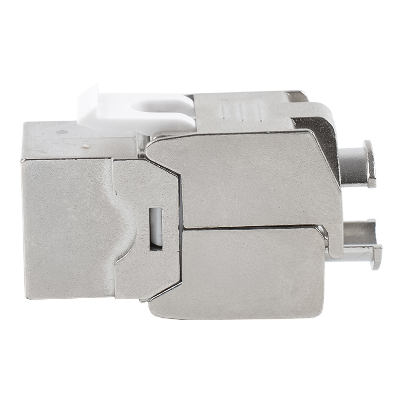 Jack Keystone Tanpa Tol 180° Terlindung C6A (tipe flip-terbuka) SM-2336SH8C6A Jack Keystone Tanpa Tol 180° Terlindung C6A (tipe flip-terbuka) SM-2336SH8C6A