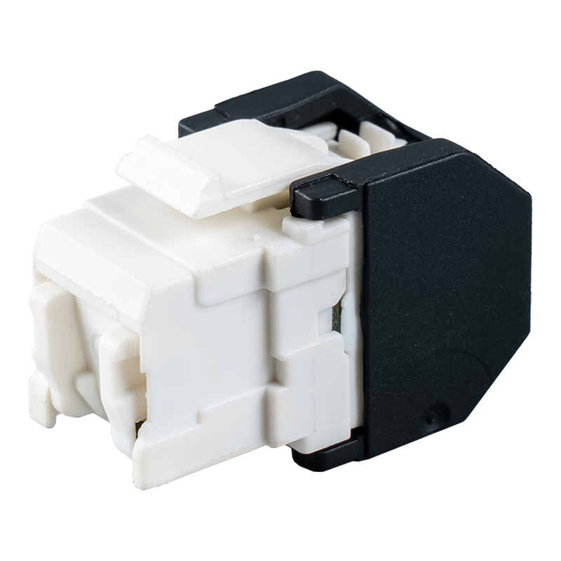 Jack Modular Tanpa Alat 180° Tanpa Pelindung Cat6 (dengan penutup) SM-2399H8C6