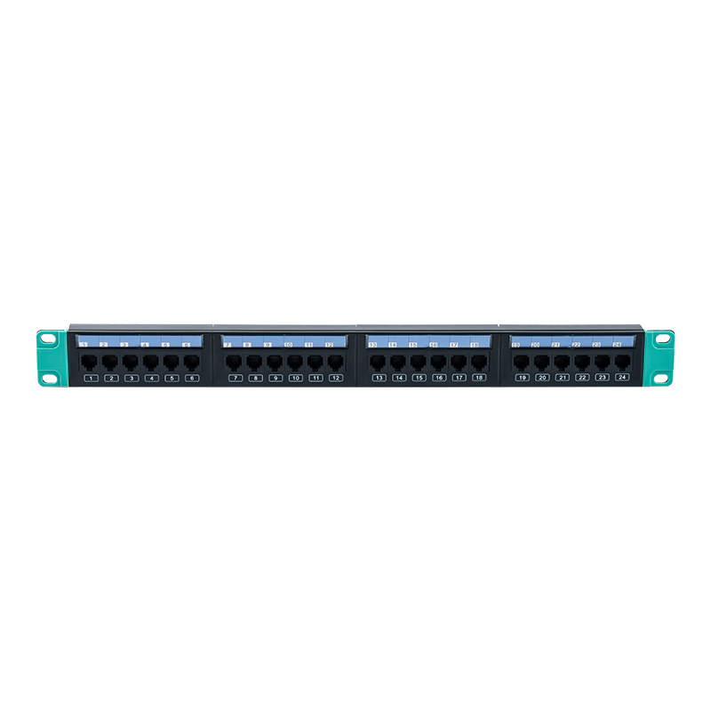 Rak tanpa pelindung 1U 24 port 19 inci (dengan stok kartu plastik yang dapat diganti) SP-3406-24P Rak tanpa pelindung 1U 24 port 19 inci (dengan stok kartu plastik yang dapat diganti) SP-3406-24P