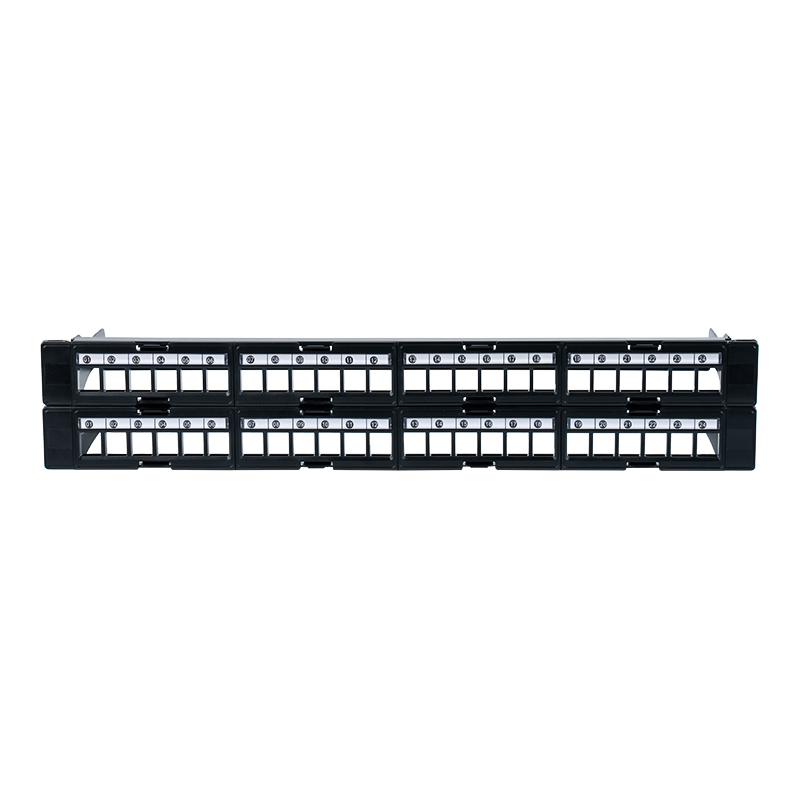 Rak tanpa pelindung 1U 48-port 19 inci (jendela yang dapat dilepas) SP-3408-48P Rak tanpa pelindung 1U 48-port 19 inci (jendela yang dapat dilepas) SP-3408-48P